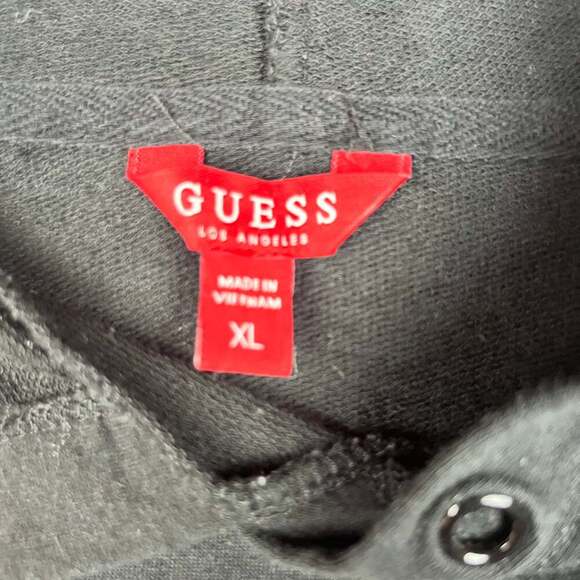 guess usa long sleeve shirt Hooded Black Shirt - Picture 4 of 10